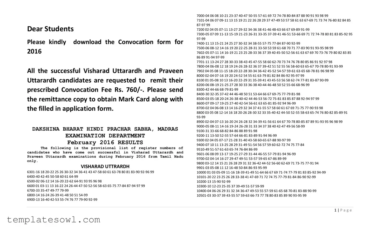 Fill Out Your Praveen Uttarardh Convocation Form