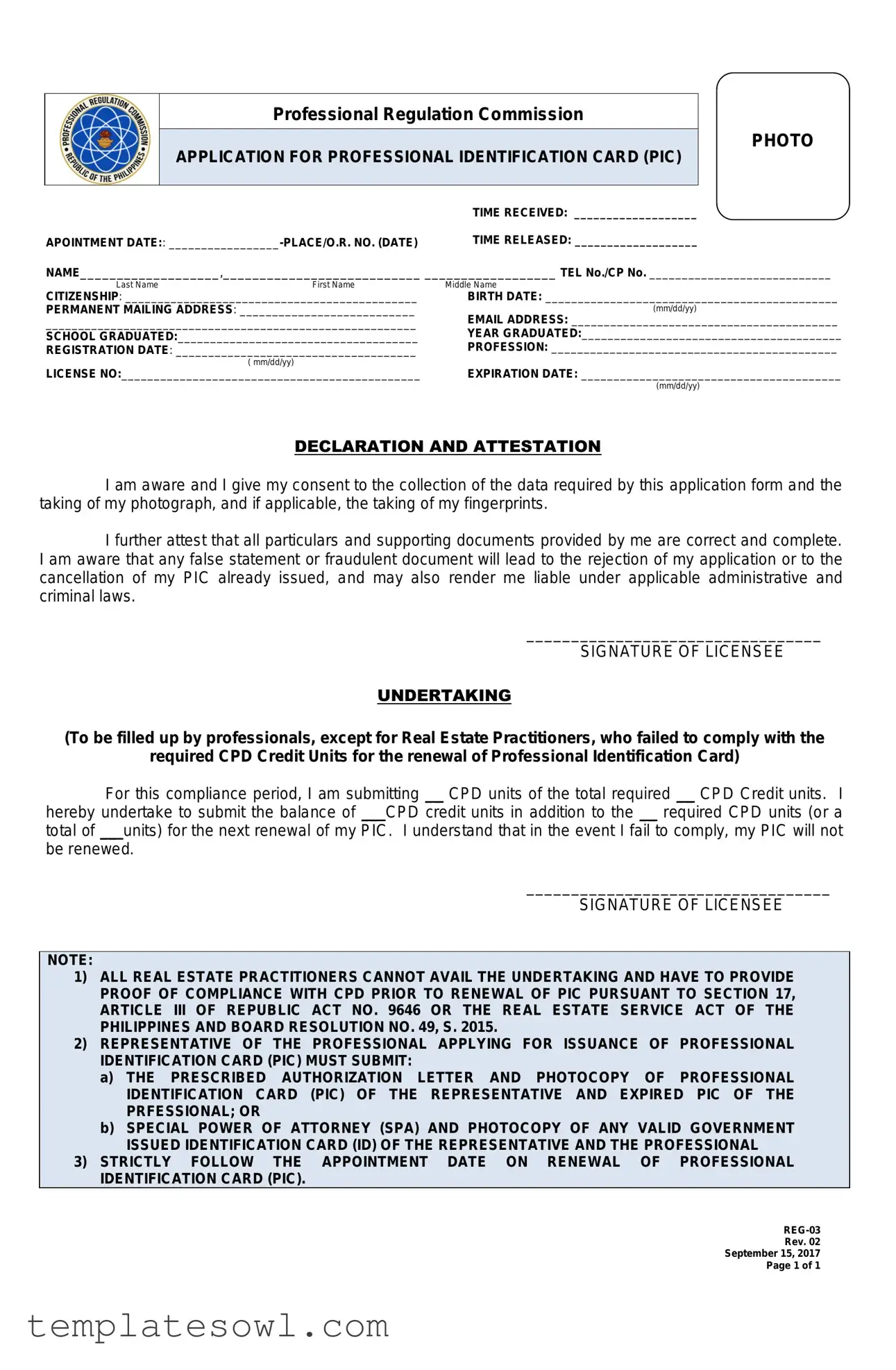 Fill Out Your Prc Form