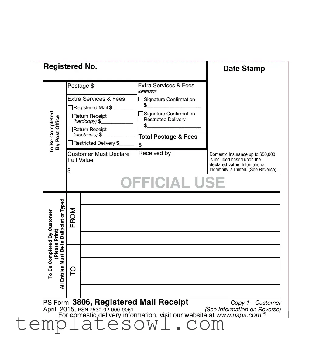 Fill Out Your Ps 3806 Form