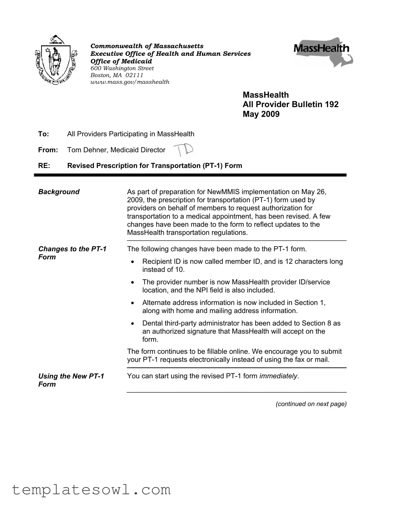 Fill Out Your Pt 1 Form