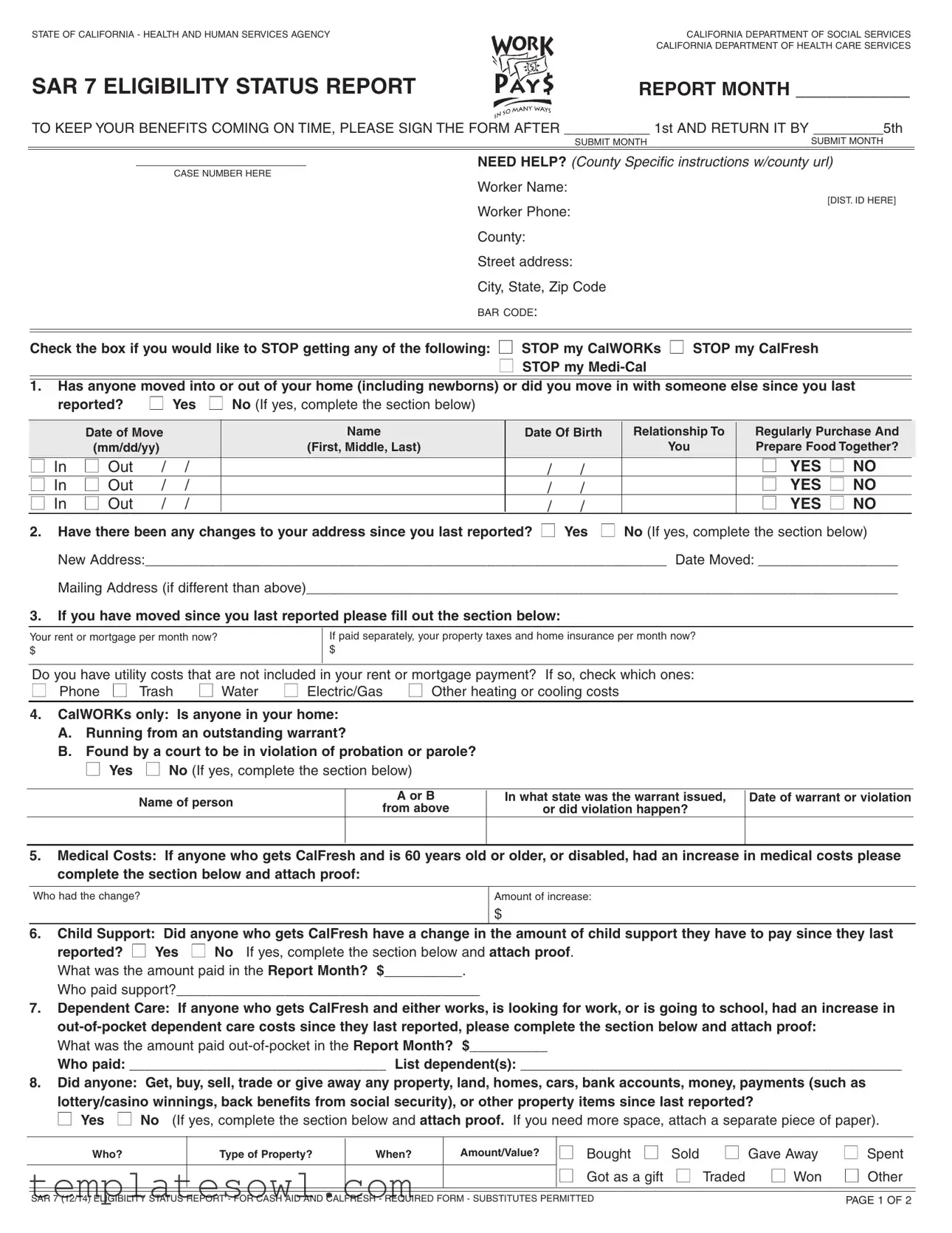 Fill Out Your Qr 7 Report Form