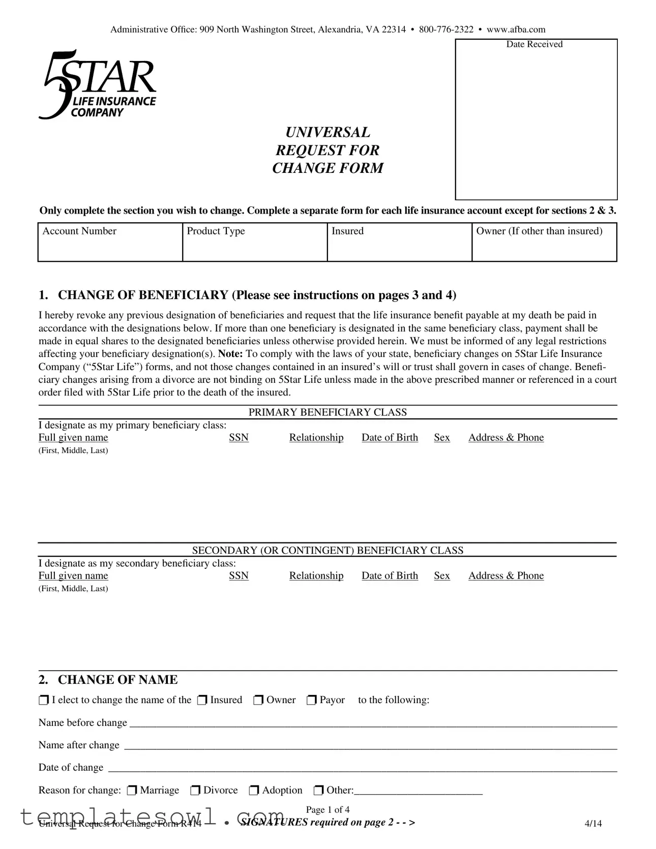 Fill Out Your R414 Form