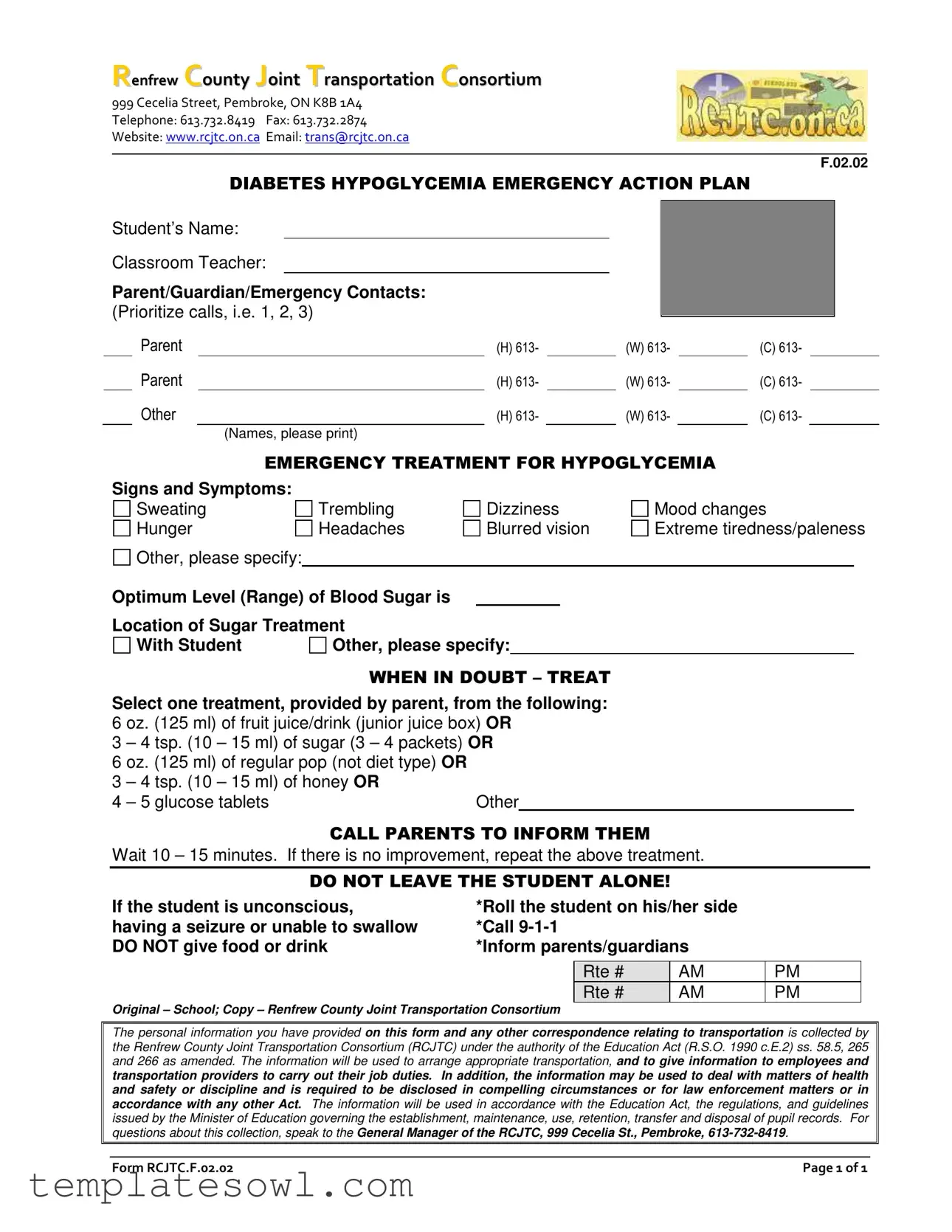 Fill Out Your Rcjtc F 02 02 Form