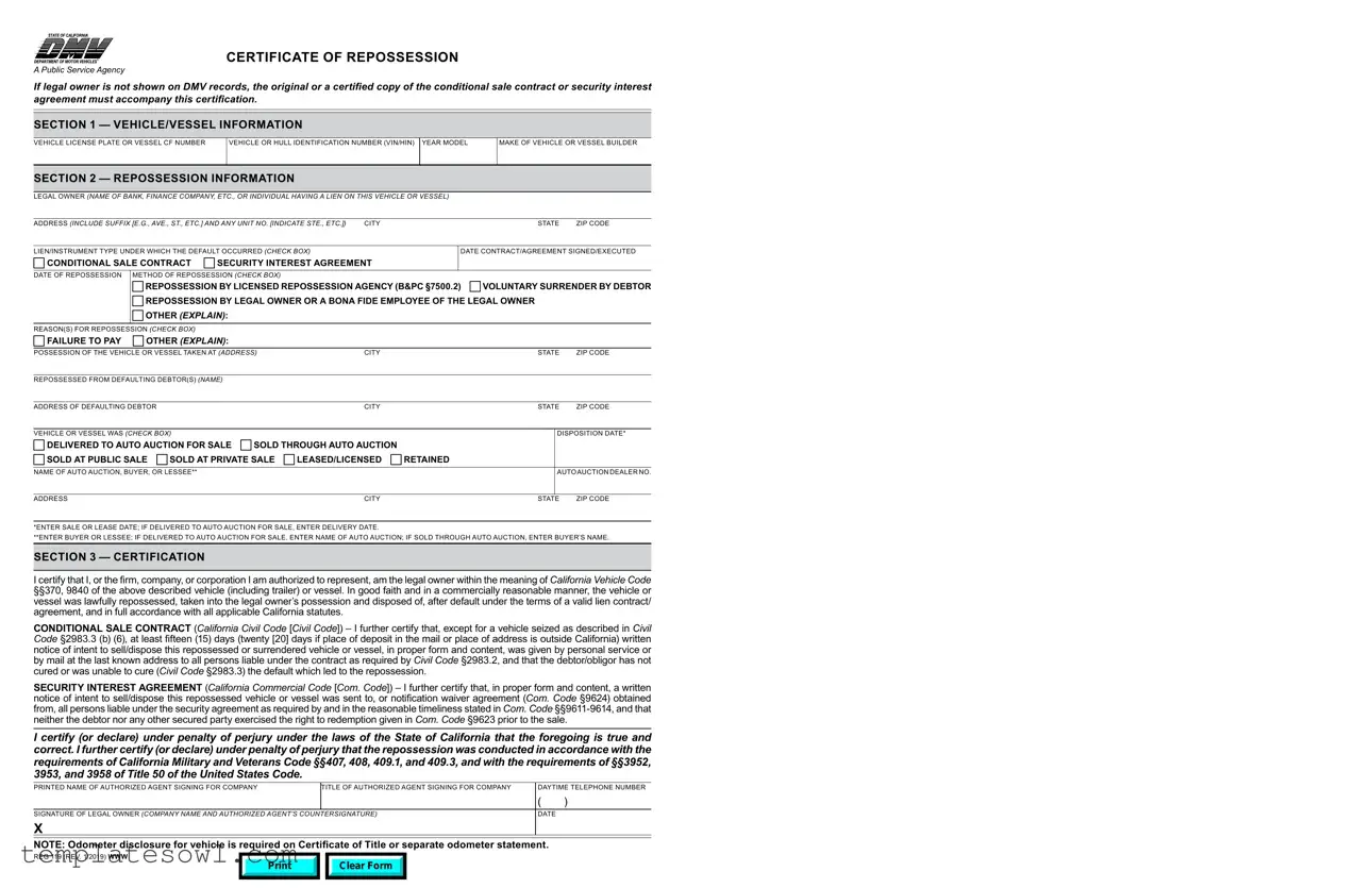 Fill Out Your Reg 119 Form