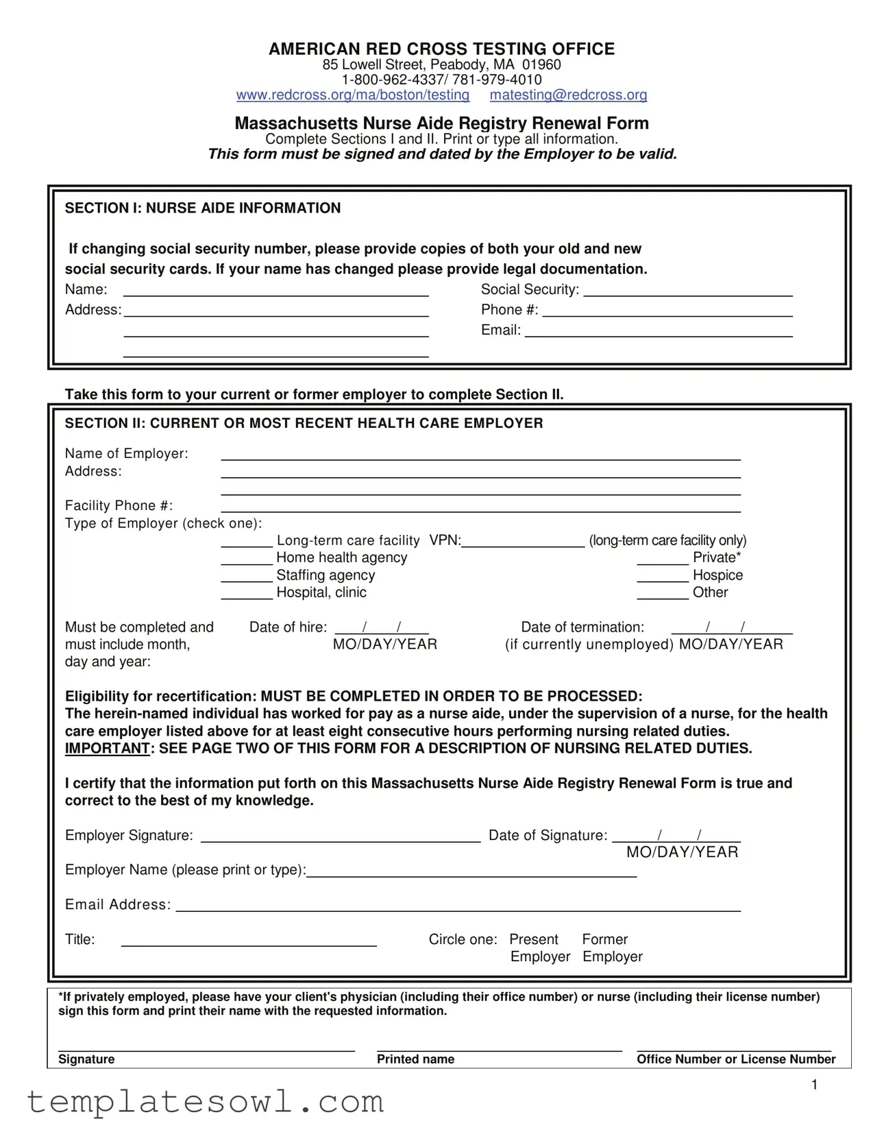 Fill Out Your Registry Renewal Form