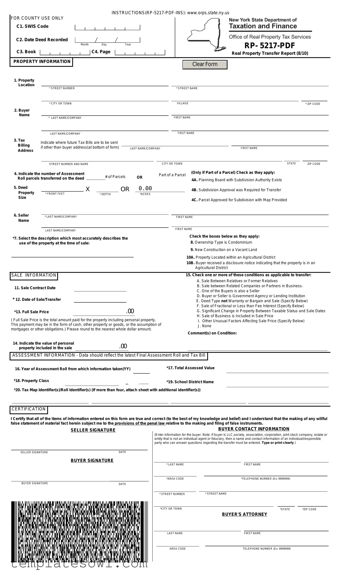 Fill Out Your Rp 5217 Form