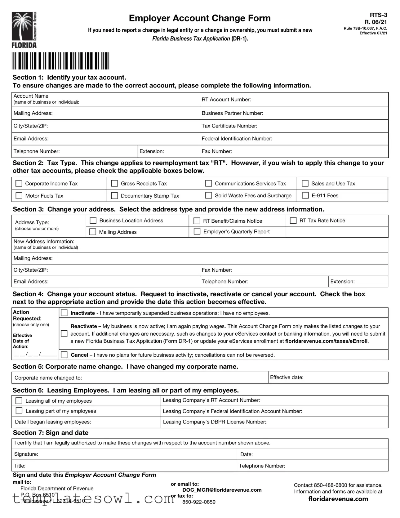 Fill Out Your Rts 3 Form