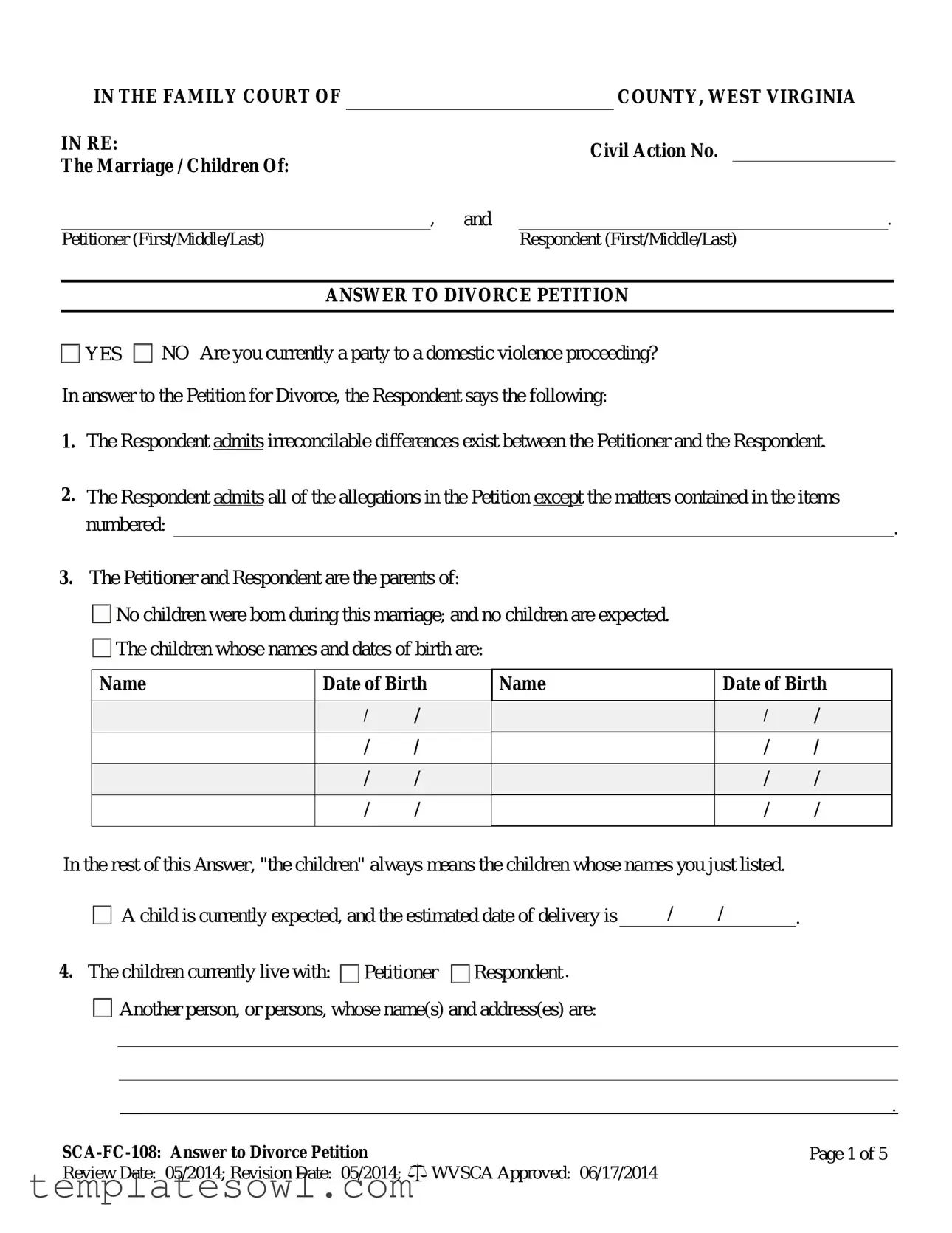 Fill Out Your Sca Fc 108 Form