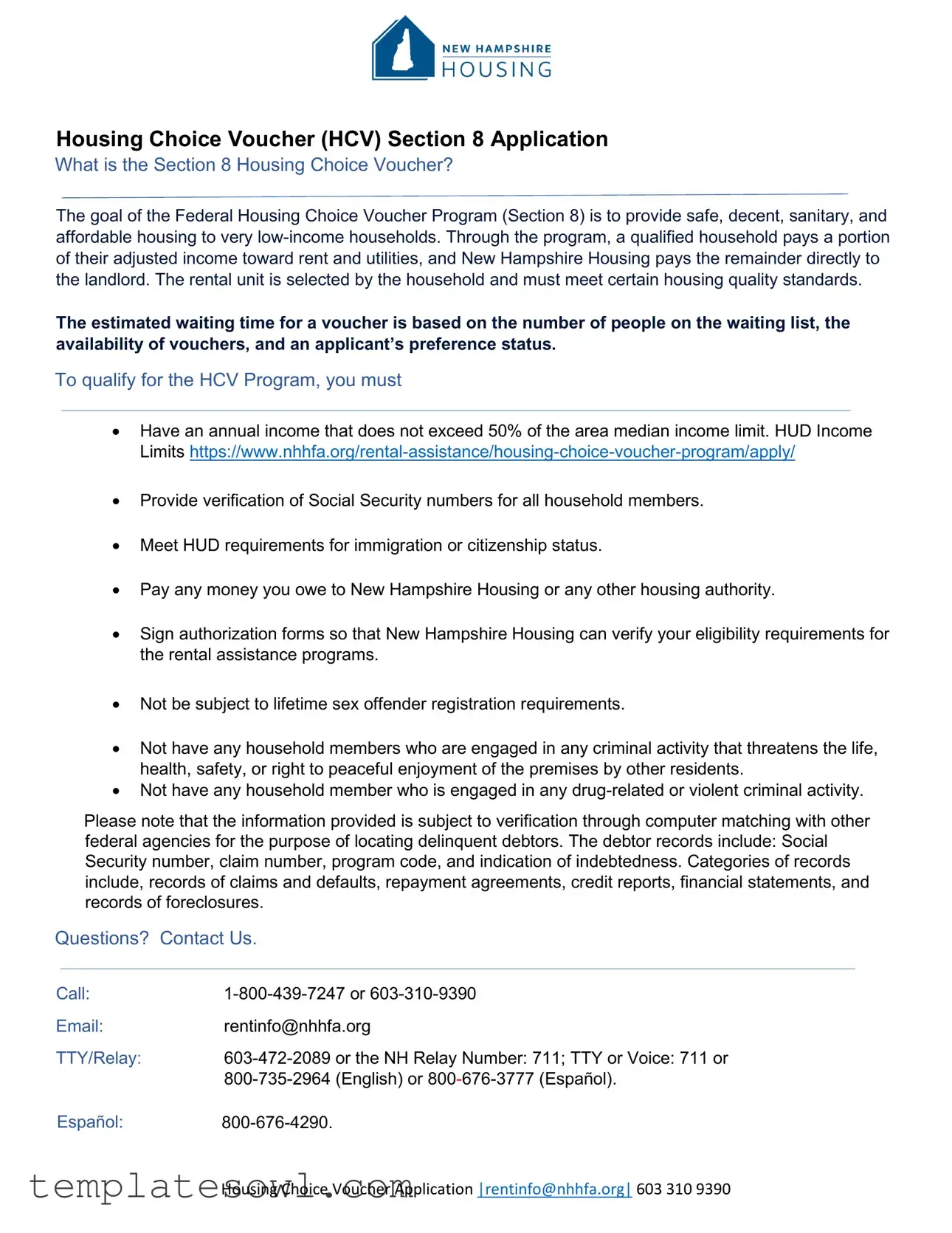 Fill Out Your Section 8 Application Form