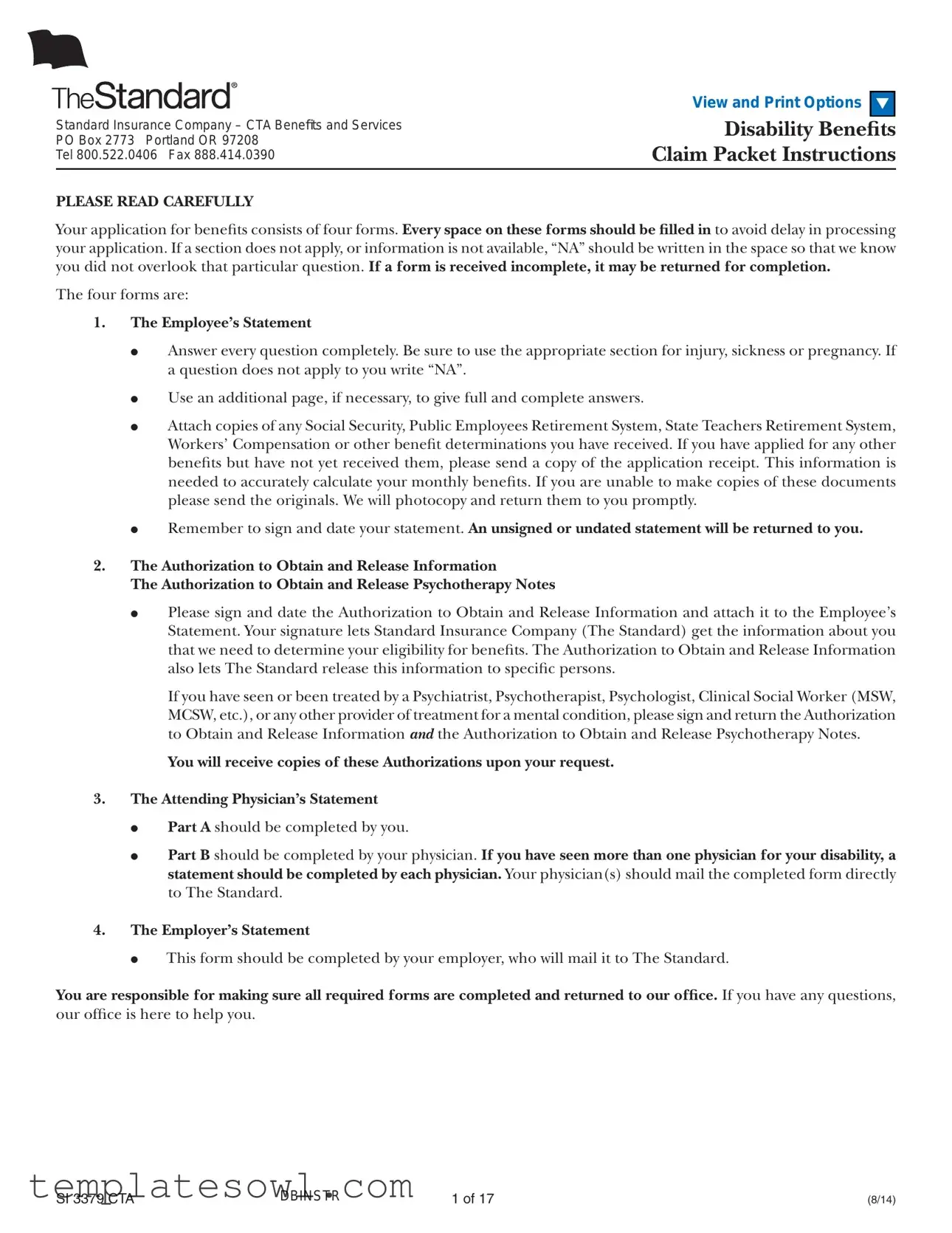 Fill Out Your Si 3379 Cta Form