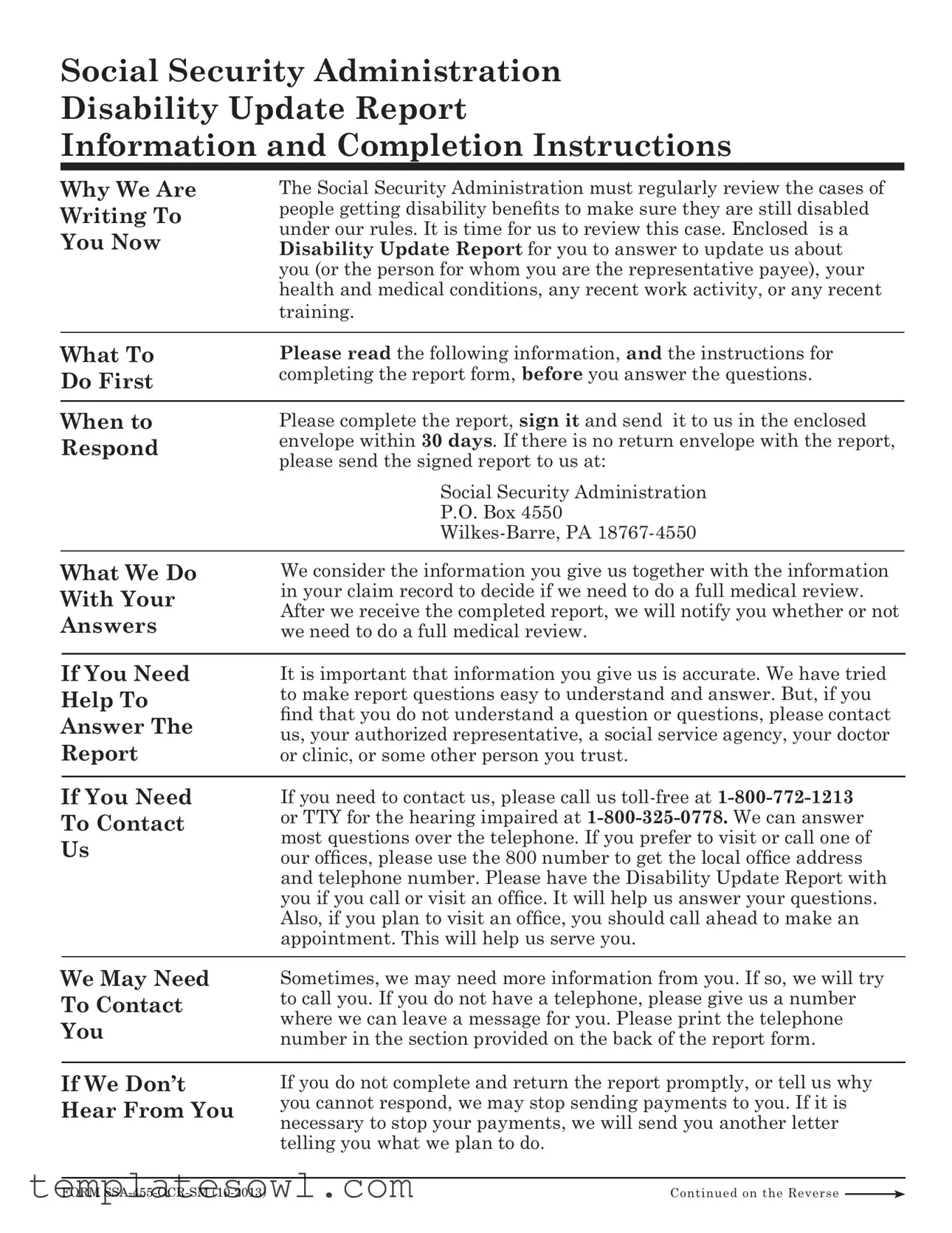 Fill Out Your Ssa 455 Ocr Sm Form
