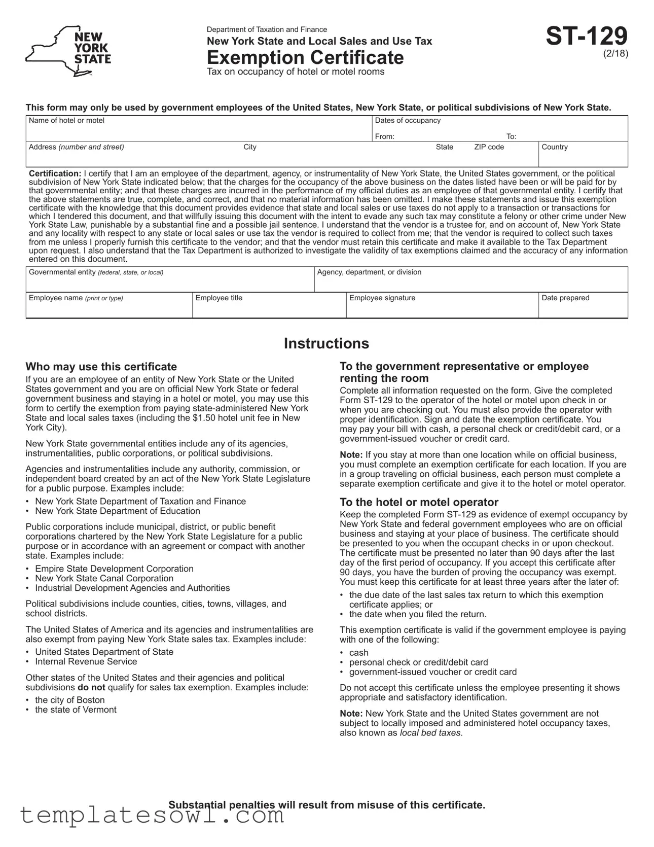 Fill Out Your St 129 Form