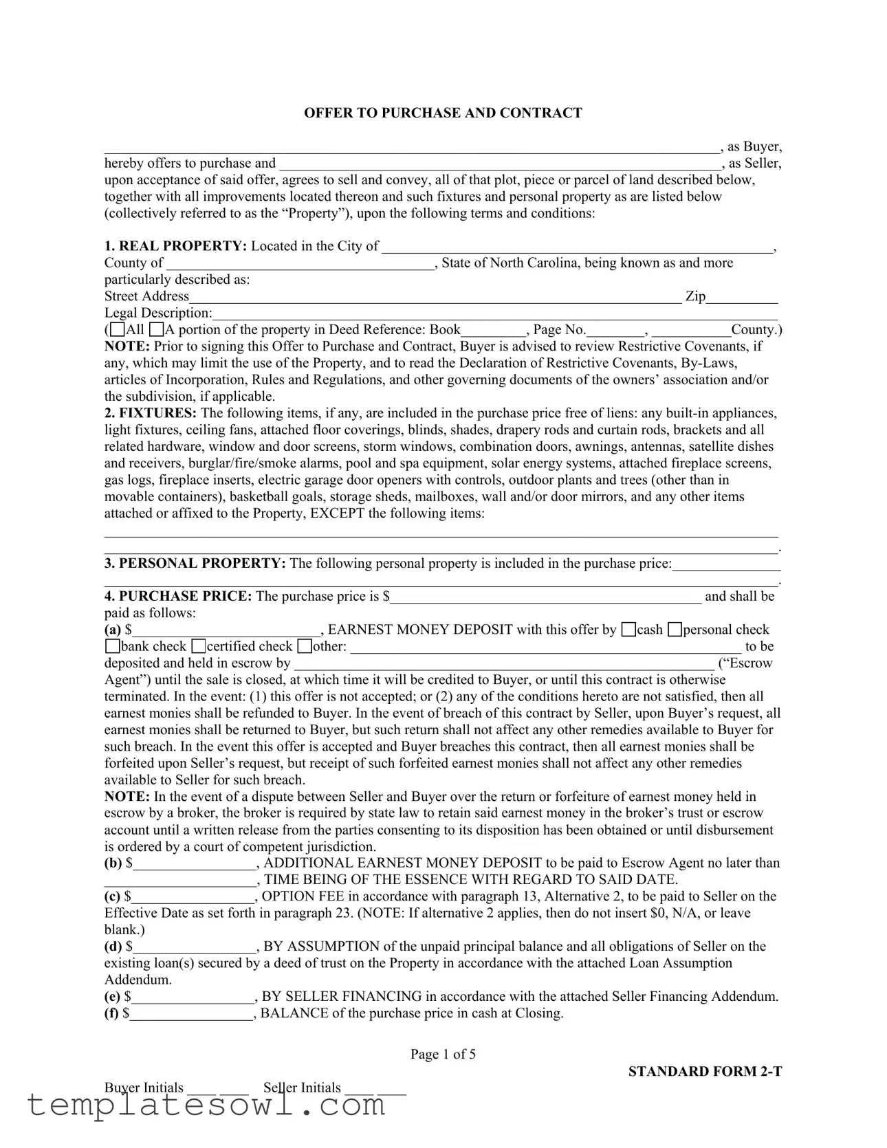 Fill Out Your Standard 2 T Form