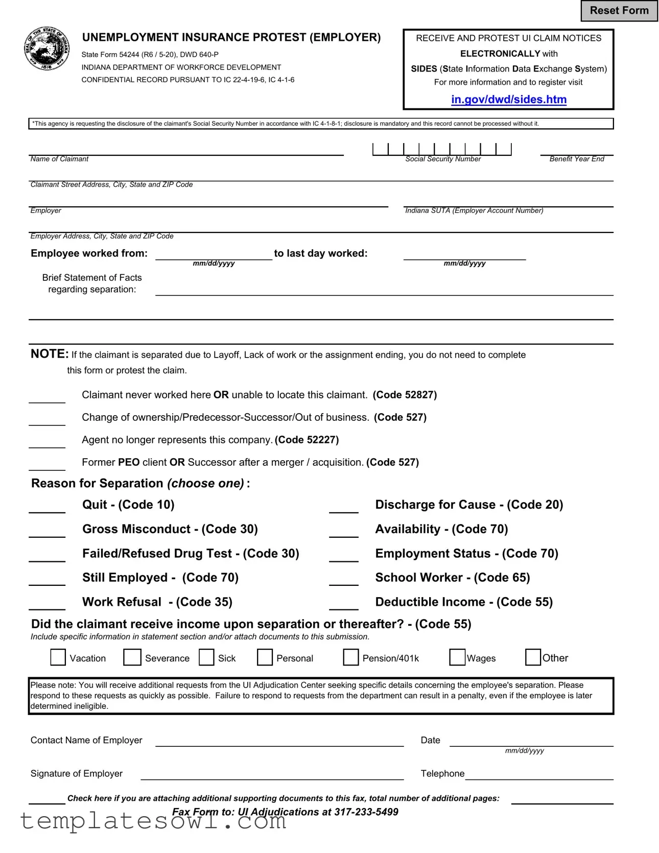 Fill Out Your State 54244 Form