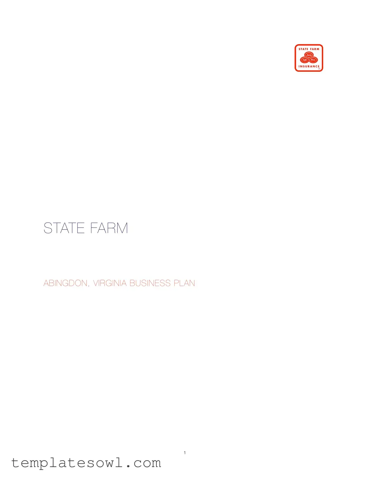 Fill Out Your State Farm Insurance Business Plan Form