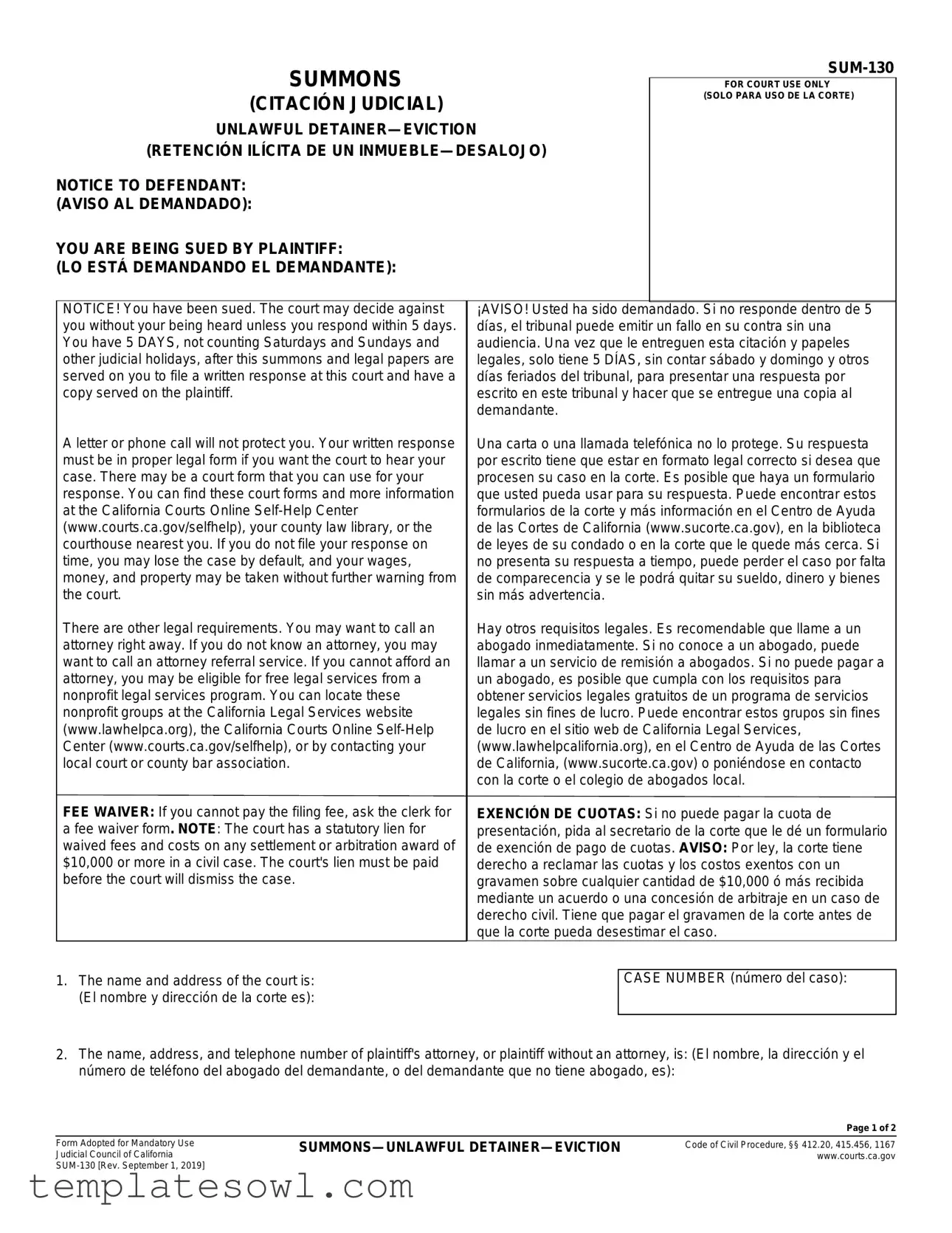 Fill Out Your Sum 130 Form