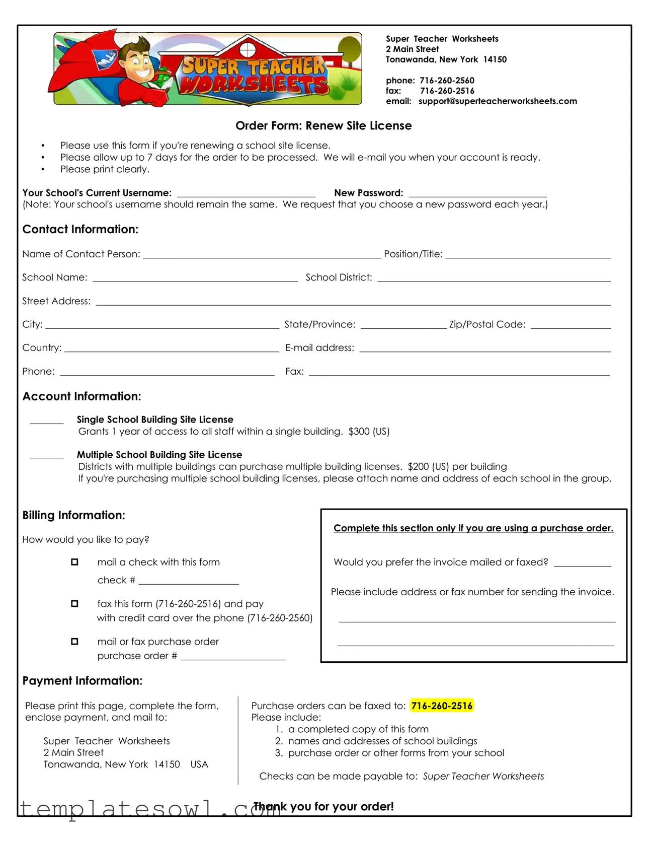 Fill Out Your Super Teacher Worksheet Form