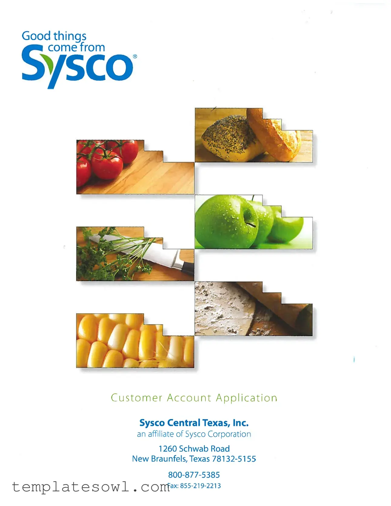 Fill Out Your Sysco Customer Account Application Form