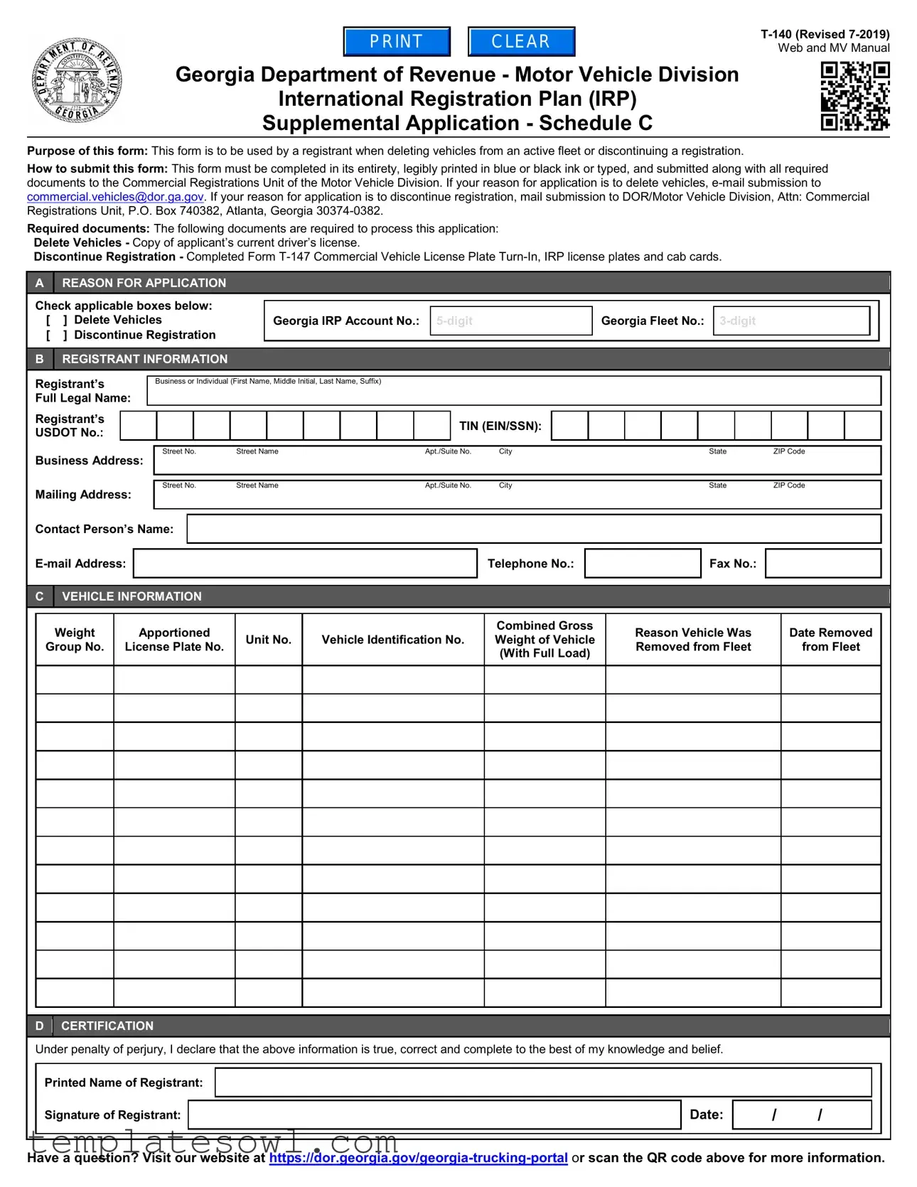 Fill Out Your T 140 Form