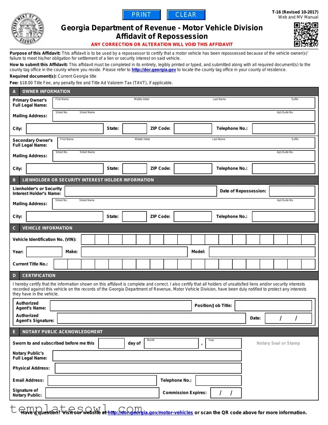 Fill Out Your T 16 Form