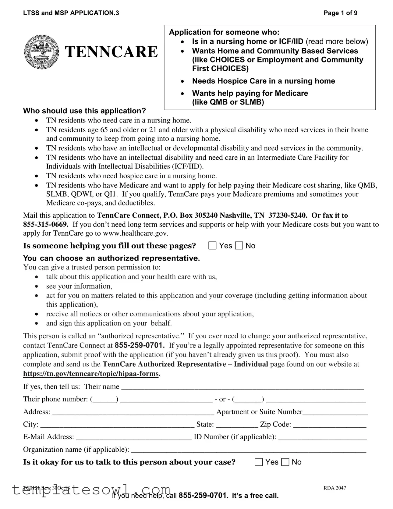 Fill Out Your Tenncare Renewal Packet Form