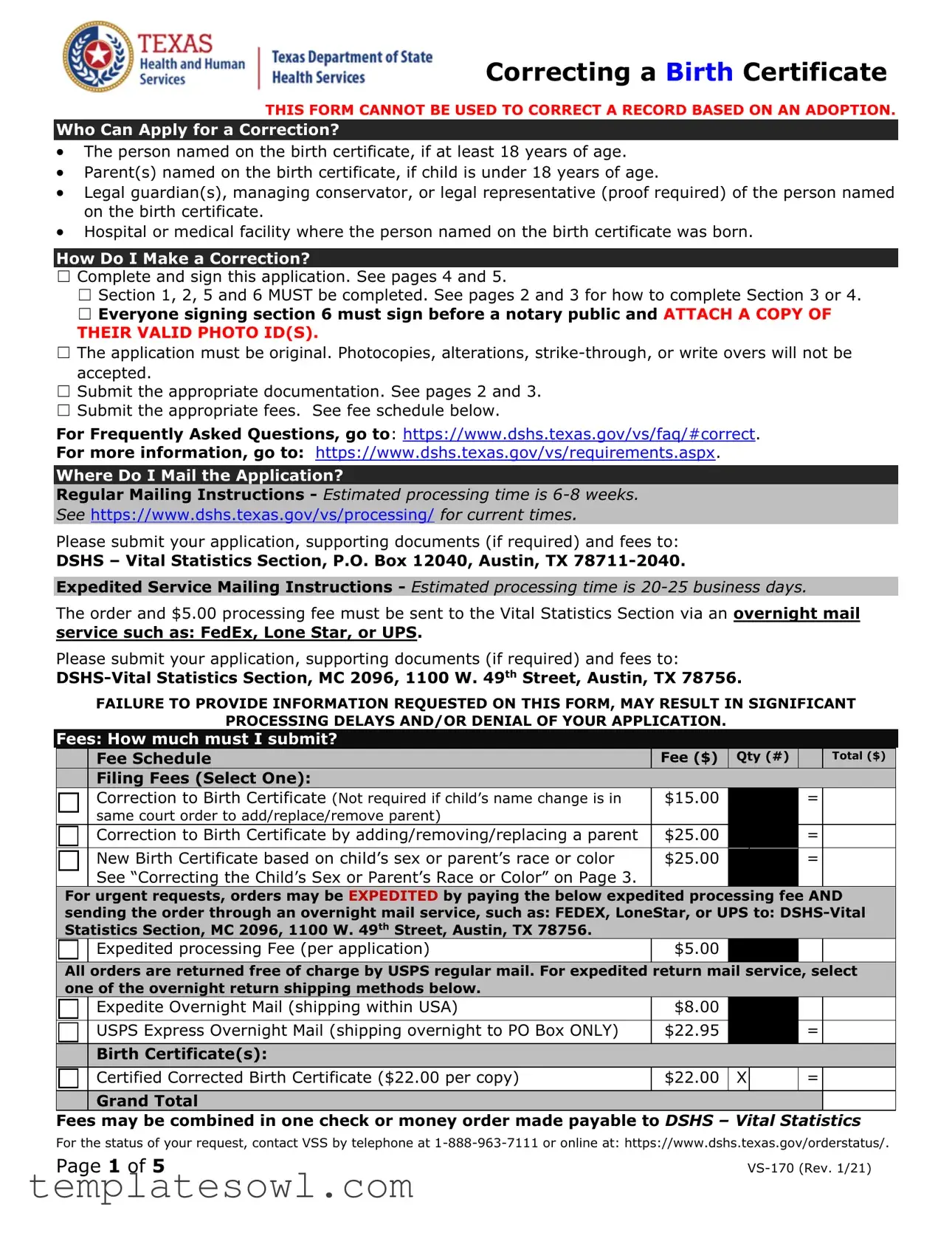 Fill Out Your Texas Certificate Birth Form