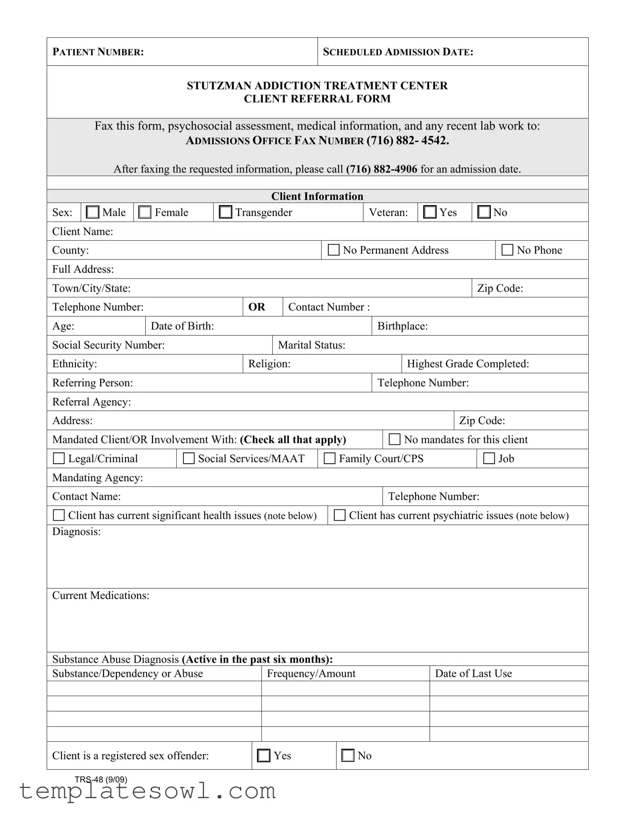 Fill Out Your Trs 48 Form