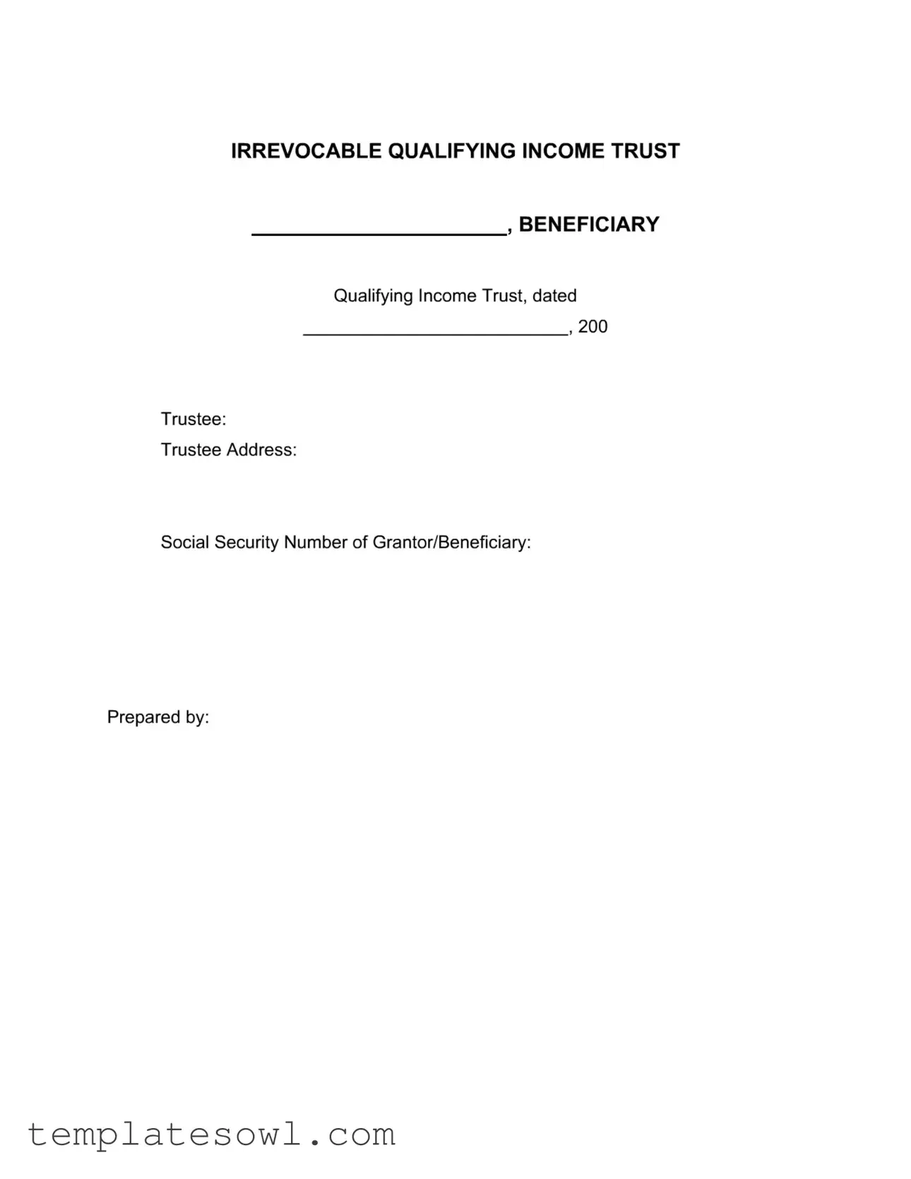 Fill Out Your Trust Qualified Form