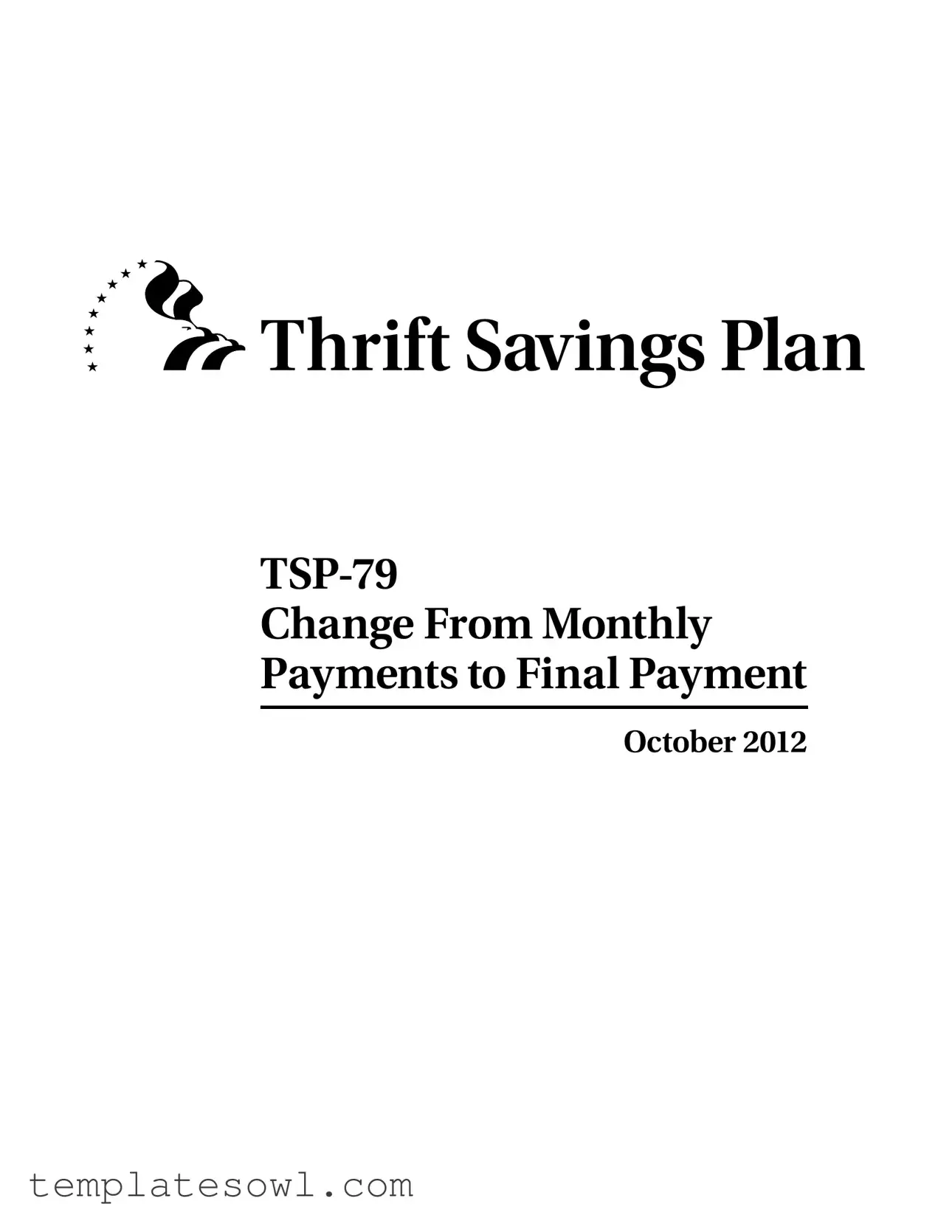 Fill Out Your Tsp 79 Form