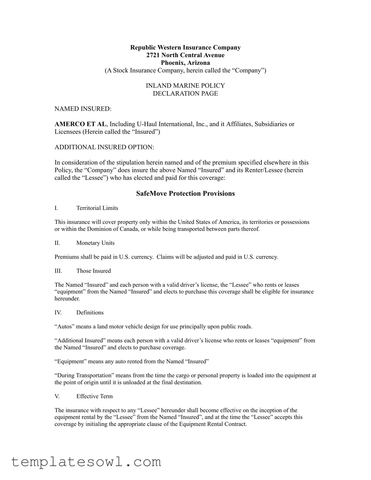Fill Out Your U Haul Stirage Contract Form