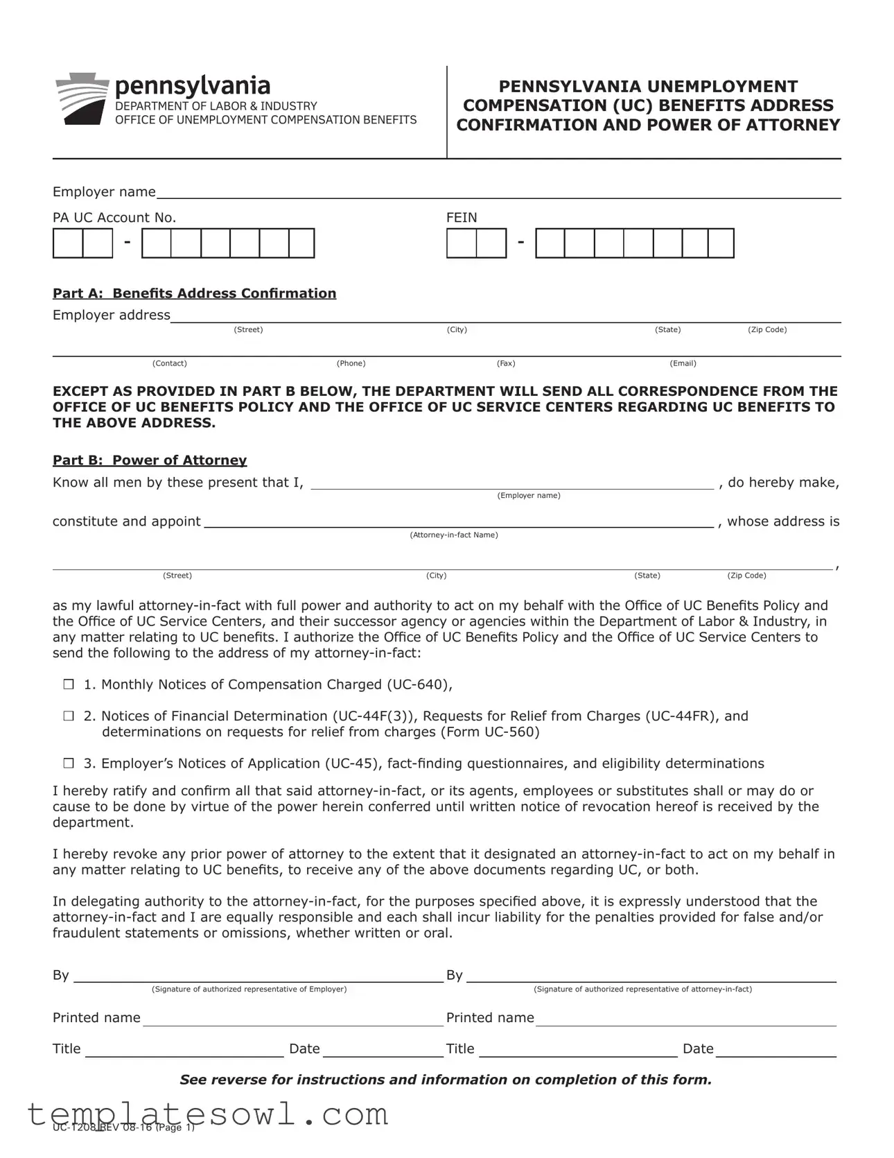 Fill Out Your Uc 1208 Form