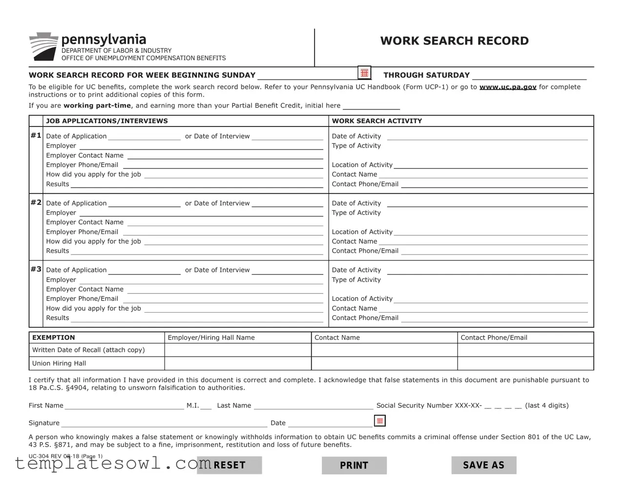 Fill Out Your Uc 304 Form