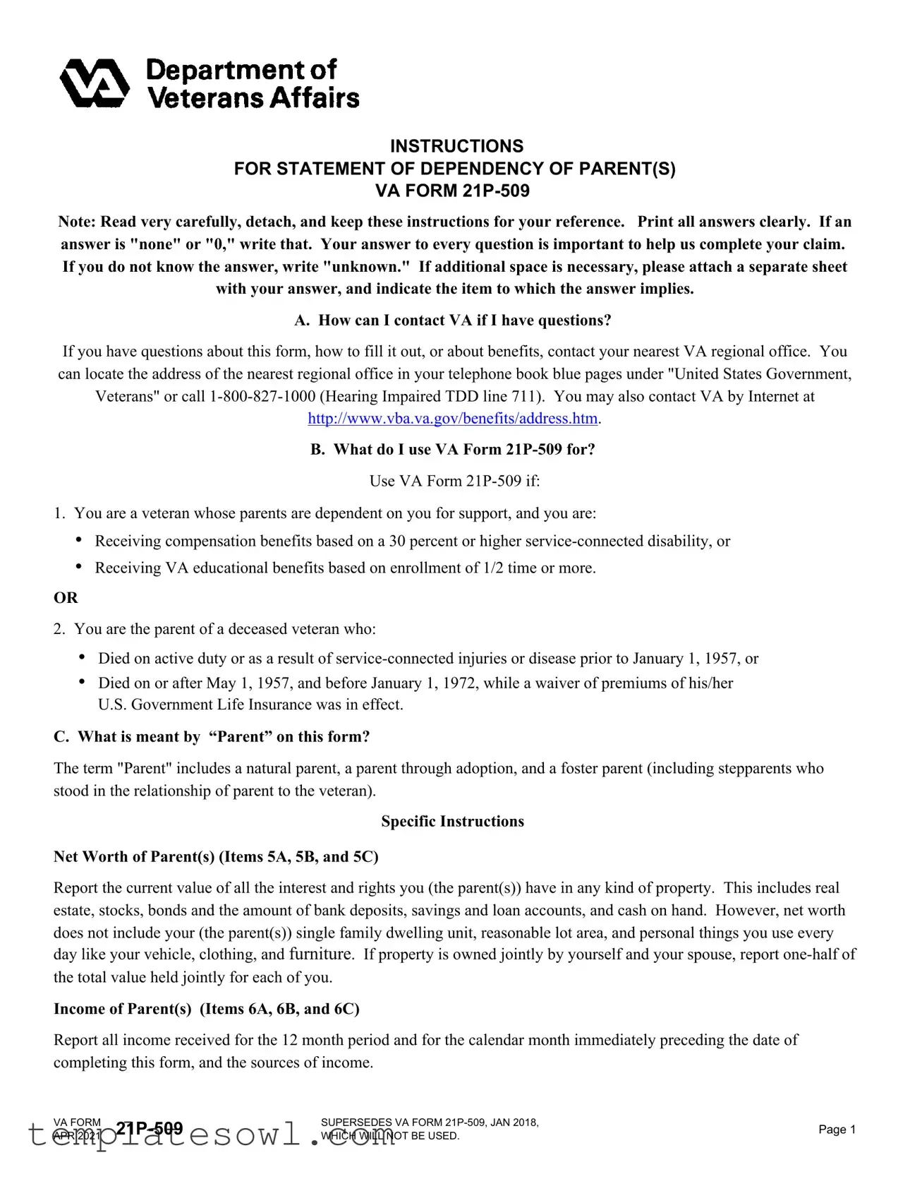 Fill Out Your Va 21 509 Form