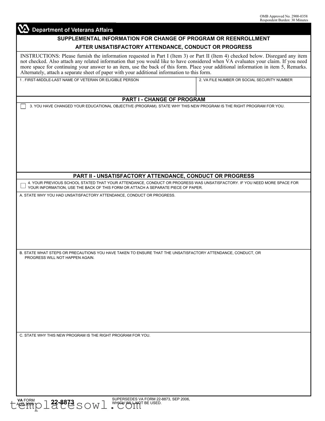 Fill Out Your Va Information Form