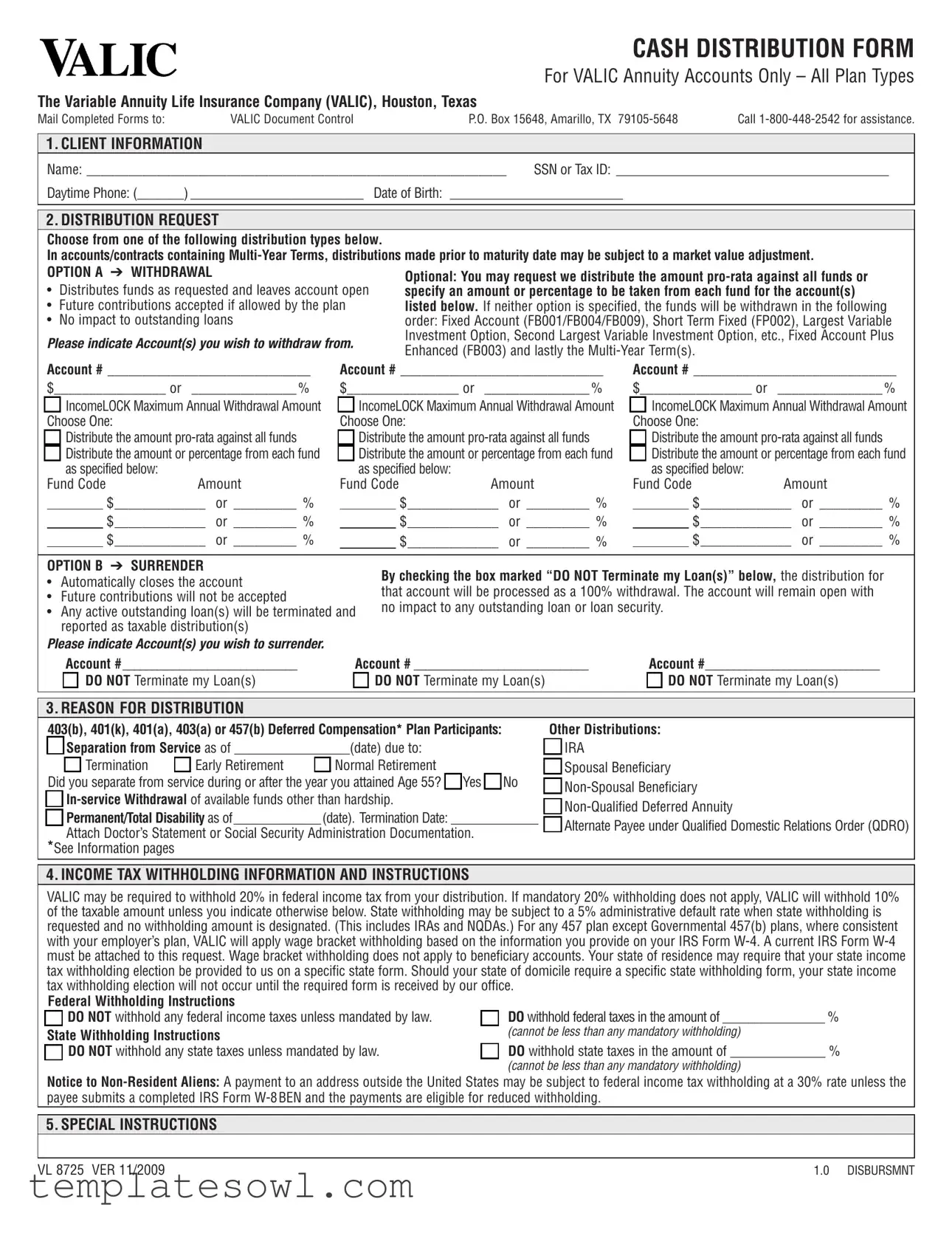 Fill Out Your Valic Form