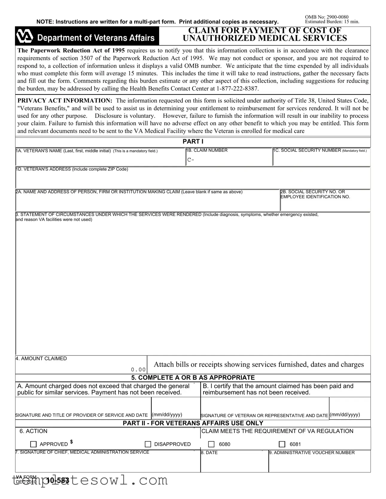Fill Out Your Var 650 Form