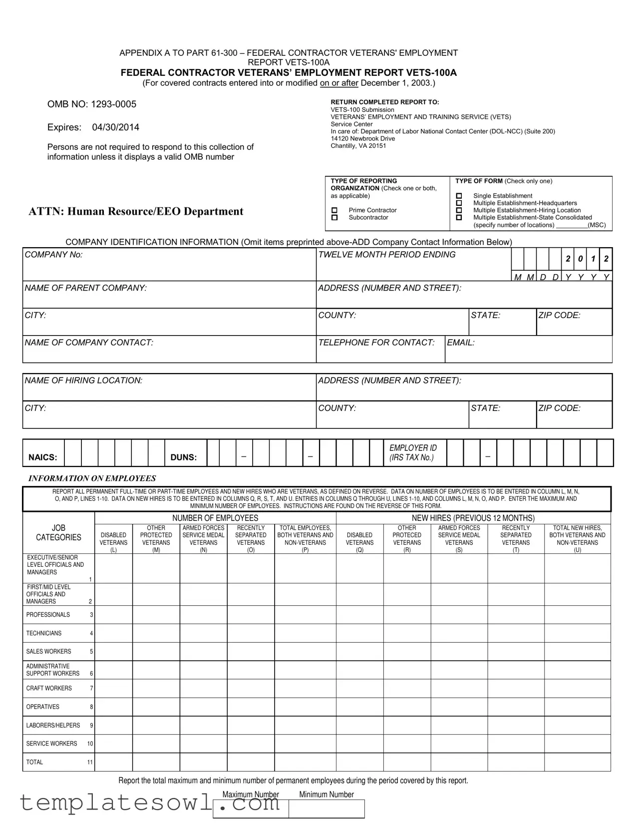 Fill Out Your Vets 100A Form