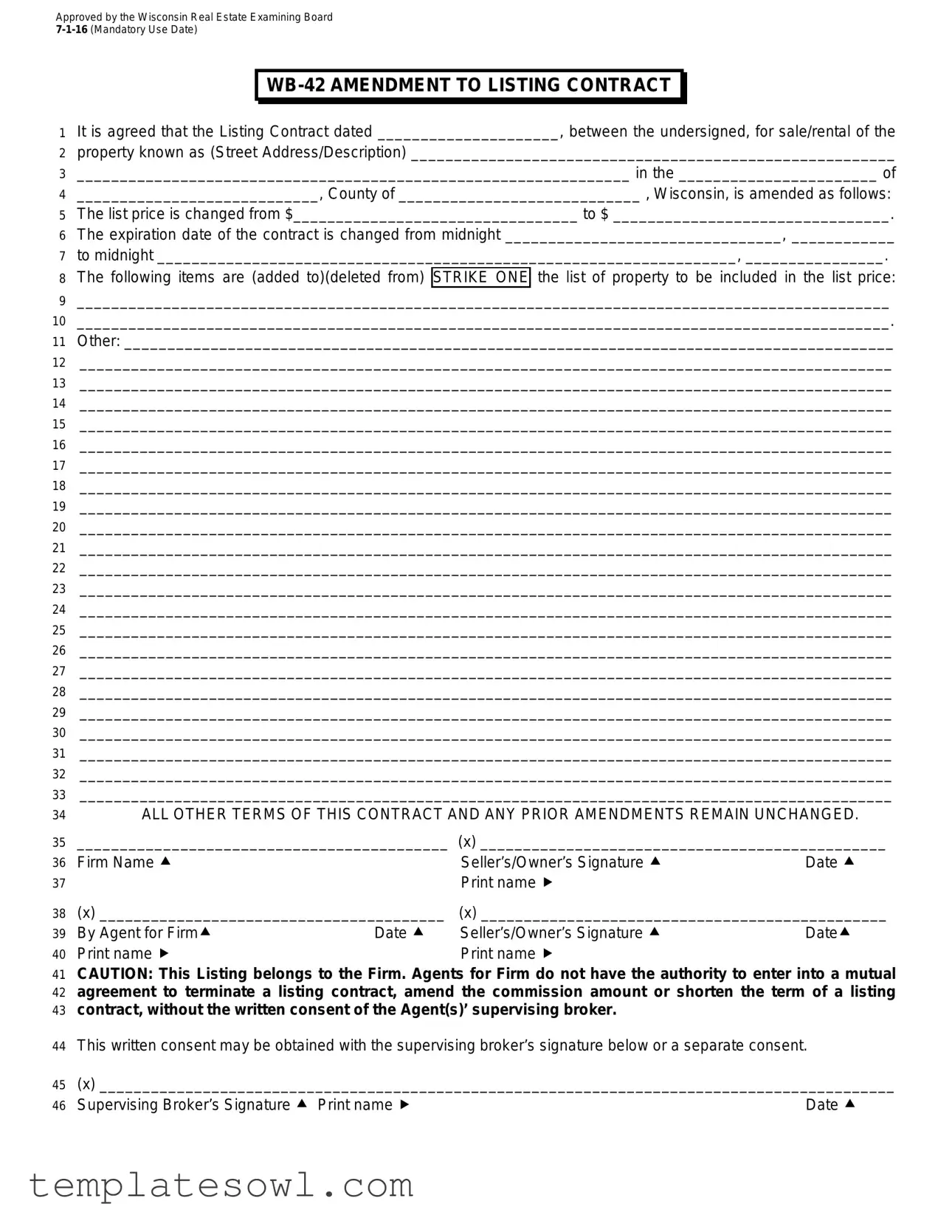 Fill Out Your Wb42 Form