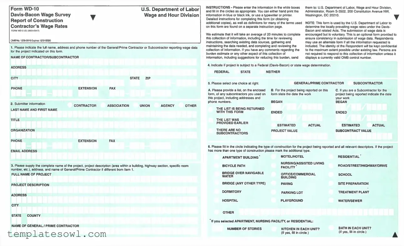 Fill Out Your Wd 10 Form