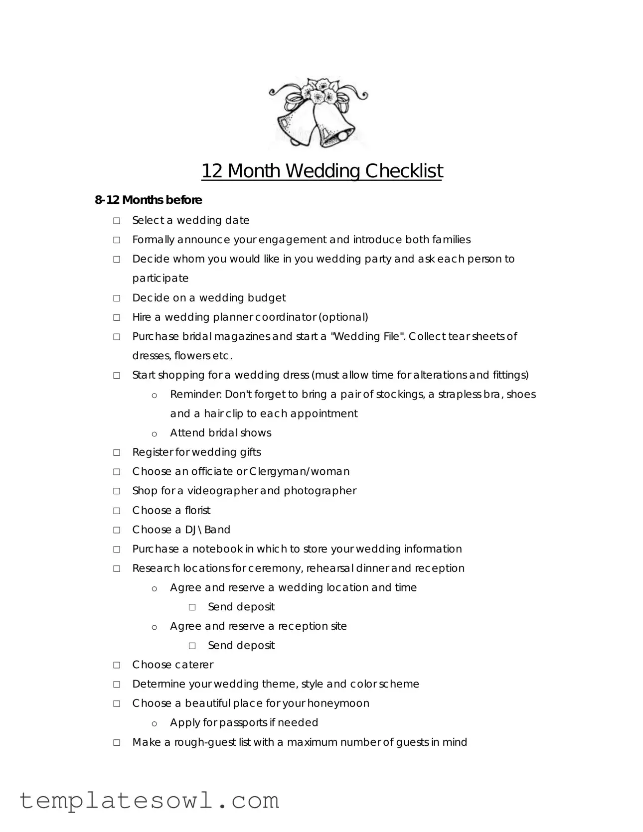 Fill Out Your Wedding Timeline Form