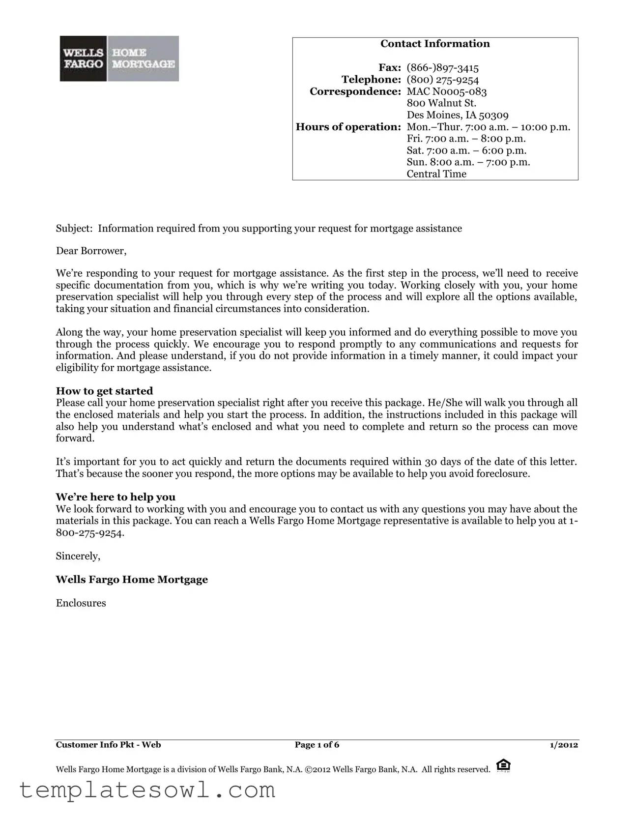 Fill Out Your Wells Fargo Mortgage Hardship Form