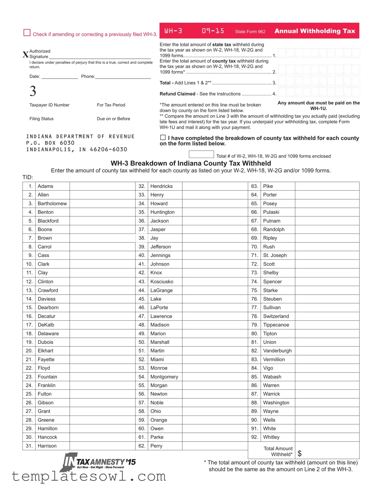 Fill Out Your Wh 3 Form